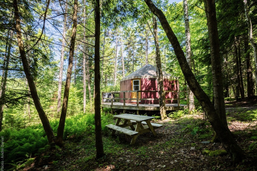 L'un des chalets des Côteaux Missisquoi.
