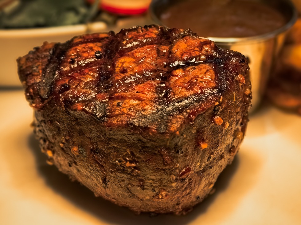 Steak de la microbrasserie Équinoxe à Mansonville dans le Canton de Potton.